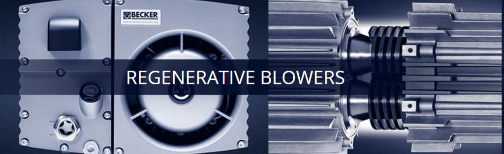 A picture of regenerative blowers with a title of the same name.