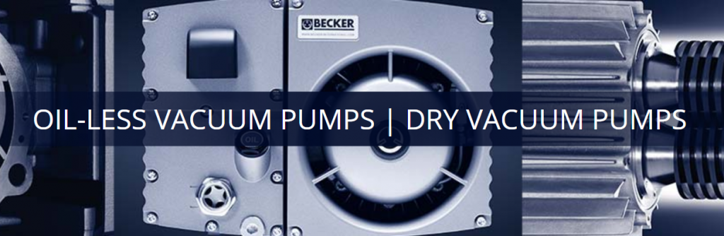 Dry vacuum pumps and oil-less vacuum pumps