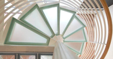 glass staircase