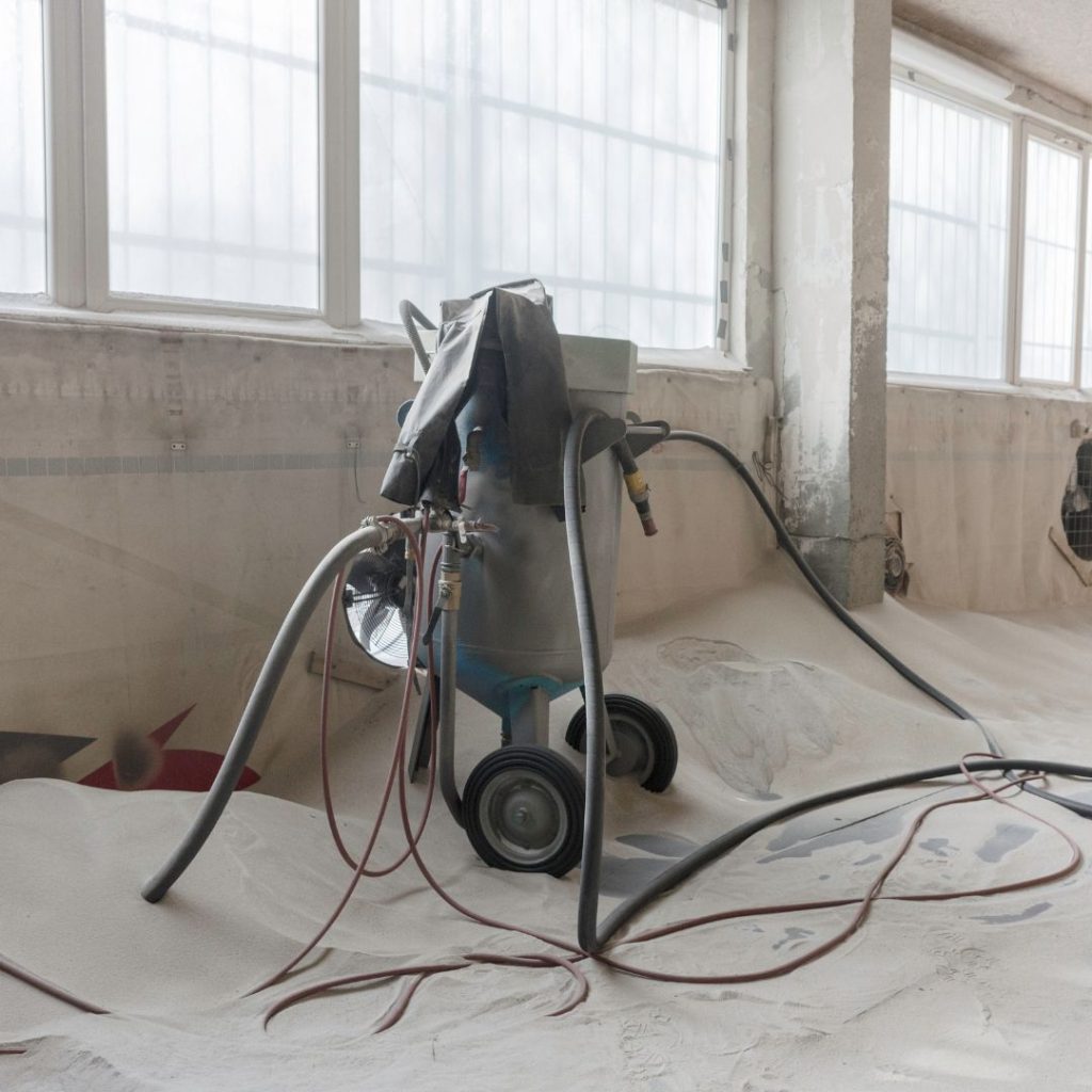 sandblaster pot