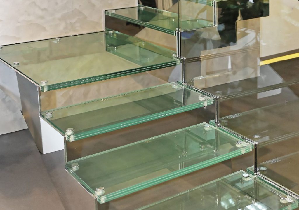 glass staircase