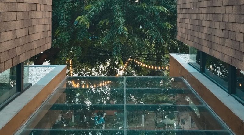 tempered glass floor